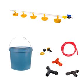 Tavpet 20 lt Depolu Büyük Yaylı Çanaklı Set 39 Nipel Hindi Suluğu