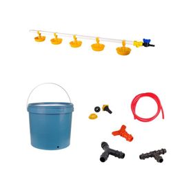 Tavpet 20 lt Depolu Büyük Yaylı Çanaklı Set 39 Nipel Hindi Suluğu