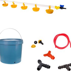 Tavpet 20 lt Depolu Büyük Yaylı Çanaklı Set 39 Nipel Hindi Suluğu