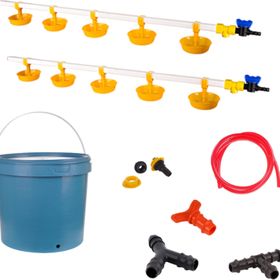Tavpet 20 lt Depolu Büyük Yaylı Çanaklı Set 40 Nipel Hindi Suluğu