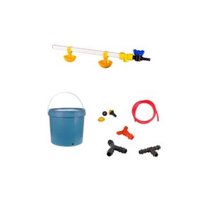 Tavpet 20 lt Depolu Küçük Yaylı Çanaklı Set-25 Nipel Civciv Suluğu