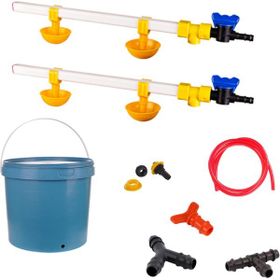 Tavpet 20 lt Depolu Küçük Yaylı Çanaklı Set 26 Nipel Civciv Suluğu