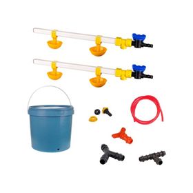 Tavpet 20 lt Depolu Küçük Yaylı Çanaklı Set 26 Nipel Civciv Suluğu