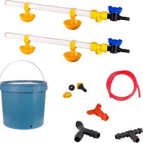 Tavpet 20 lt Depolu Küçük Yaylı Çanaklı Set 26 Nipel Civciv Suluğu
