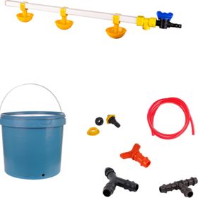 Tavpet 20 lt Depolu Küçük Yaylı Çanaklı Set 27 Nipel Civciv Suluğu