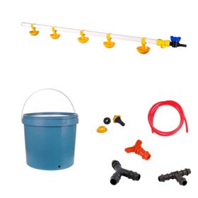 Tavpet 20 lt Depolu Küçük Yaylı Çanaklı Set 31 Nipel Civciv Suluğu