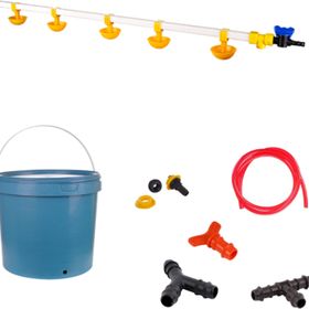 Tavpet 20 lt Depolu Küçük Yaylı Çanaklı Set 31 Nipel Civciv Suluğu