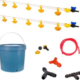 Tavpet 20 lt Depolu Küçük Yaylı Çanaklı Set 32 Nipel Civciv Suluğu