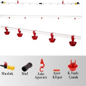 Tavpet 30 m Hat Yaylı Çanaklı Nipel Suluk Sistemi