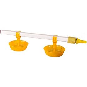 Tavpet 40 cm 2 Nipelli Büyük Yaylı Çanaklı Hindiler Için Eko Nipel Suluk Sistemi