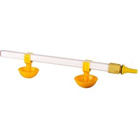 Tavpet 40 cm 2 Nipelli Küçük Yaylı Çanaklı Civcivler Için Eko Nipel Suluk Sistemi