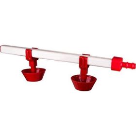 Tavpet 40 cm 2 Nipelli Yaylı Çanaklı 15 Tavukluk Eko Nipel Suluk