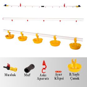 Tavpet 40 m Hat Büyük Yaylı Çanaklı Nipel Suluk Sistemi