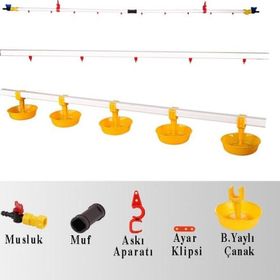 Tavpet 40 m Hat Büyük Yaylı Çanaklı Nipel Suluk Sistemi