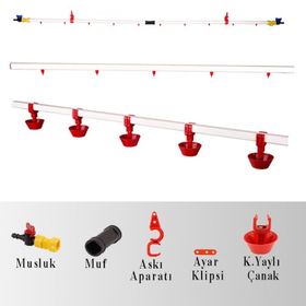 Tavpet 40 m Hat Yaylı Çanaklı Nipel Suluk Sistemi