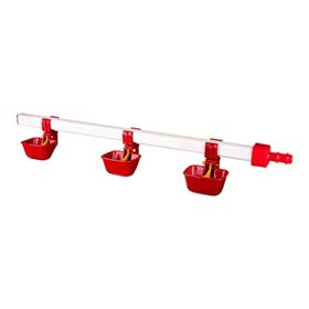 Tavpet 60 cm 3 Nipelli Dilli Çanaklı 20 Tavukluk Eko Nipel Suluk