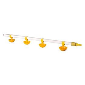 Tavpet 80 cm 4 Nipelli Küçük Yaylı Çanaklı Civcivler Için Eko Nipel Suluk Sistemi