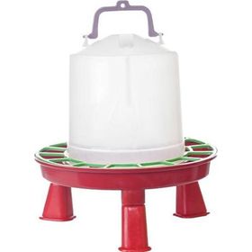 Tavpet Kırmızı 4 kg Plastik Şeffaf Güvercin Ayaklı Yemlik