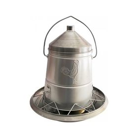 Tavpet Metal Yem Akış Ayarlı 7,8 kg Askılı Üstten Dolum Tavuk Yemlığı