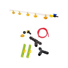Tavpet Montaj Aparatlı Yaylı Çanaklı Civciv Nipeli 100 cm Nipel Suluk Sistemi