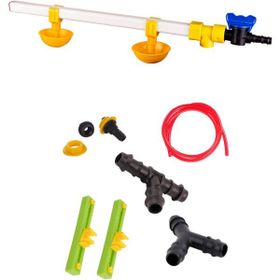 Tavpet Montaj Aparatlı Yaylı Çanaklı Civciv Nipeli 40 cm Nipel Suluk Sistemi