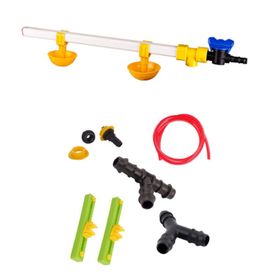 Tavpet Montaj Aparatlı Yaylı Çanaklı Civciv Nipeli 40 cm Nipel Suluk Sistemi
