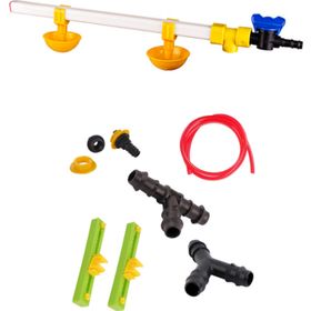 Tavpet Montaj Aparatlı Yaylı Çanaklı Civciv Nipeli 40 cm Nipel Suluk Sistemi