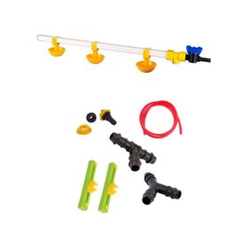Tavpet Montaj Aparatlı Yaylı Çanaklı Civciv Nipeli 60 cm Nipel Suluk Sistemi
