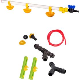 Tavpet Montaj Aparatlı Yaylı Çanaklı Civciv Nipeli 60 cm Nipel Suluk Sistemi