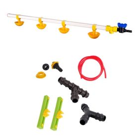 Tavpet Montaj Aparatlı Yaylı Çanaklı Civciv Nipeli 80 cm Nipel Suluk Sistemi