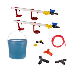 Tavpet Nipel 20 lt Depolu Askılı Çanaklı Set 2 Tavuk Suluğu