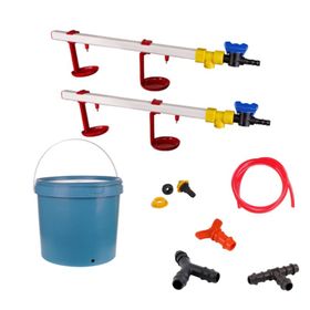 Tavpet Nipel 20 lt Depolu Askılı Çanaklı Set 2 Tavuk Suluğu