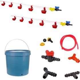 Tavpet Nipel 20 lt Depolu Dilli Çanaklı Set 24 Tavuk Suluğu