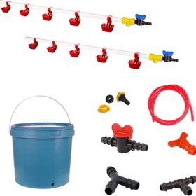 Tavpet Nipel 20 lt Depolu Dilli Çanaklı Set 24 Tavuk Suluğu