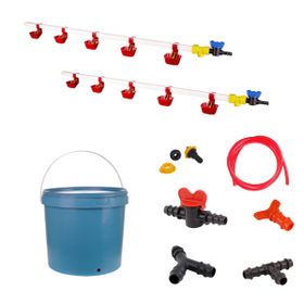 Tavpet Nipel 20 lt Depolu Dilli Çanaklı Set 24 Tavuk Suluğu