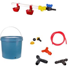 Tavpet Nipel 20 lt Depolu Dilli Çanaklı Set 5 Tavuk Suluğu