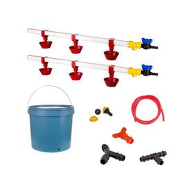 Tavpet Nipel 20 lt Depolu Yaylı Çanaklı Set 10 Tavuk Suluğu