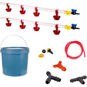 Tavpet Nipel 20 lt Depolu Yaylı Çanaklı Set 16 Tavuk Suluğu
