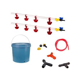 Tavpet Nipel 20 lt Depolu Yaylı Çanaklı Set 16 Tavuk Suluğu