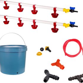 Tavpet Nipel 20 lt Depolu Yaylı Çanaklı Set 16 Tavuk Suluğu