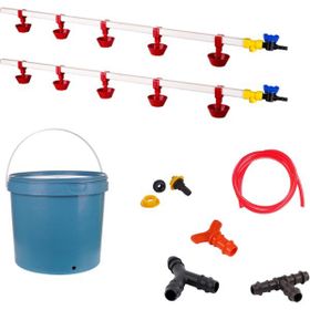Tavpet Nipel 20 lt Depolu Yaylı Çanaklı Set 22 Tavuk Suluğu