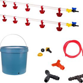 Tavpet Nipel 20 lt Depolu Yaylı Çanaklı Set 22 Tavuk Suluğu