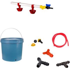 Tavpet Nipel 20 lt Depolu Yaylı Çanaklı Set 3 Tavuk Suluğu