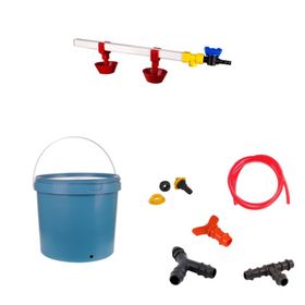 Tavpet Nipel 20 lt Depolu Yaylı Çanaklı Set 3 Tavuk Suluğu
