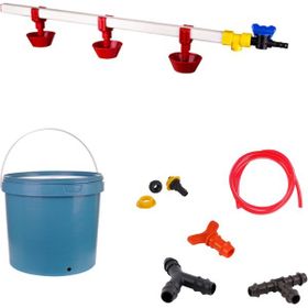 Tavpet Nipel 20 lt Depolu Yaylı Çanaklı Set 9 Tavuk Suluğu