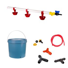 Tavpet Nipel 20 lt Depolu Yaylı Çanaklı Set 9 Tavuk Suluğu