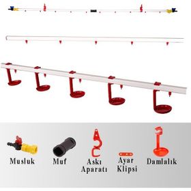 Tavpet Tek Hat 20 m Damlalıklı Nipel Suluk Sistemi