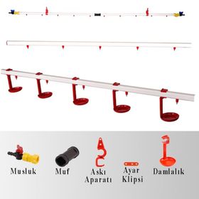 Tavpet Tek Hat 20 m Damlalıklı Nipel Suluk Sistemi