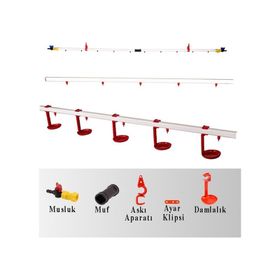 Tavpet Tek Hat 20 m Damlalıklı Nipel Suluk Sistemi