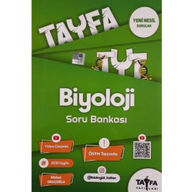 Tayfa Yayınları TYT Biyoloji Soru Bankası